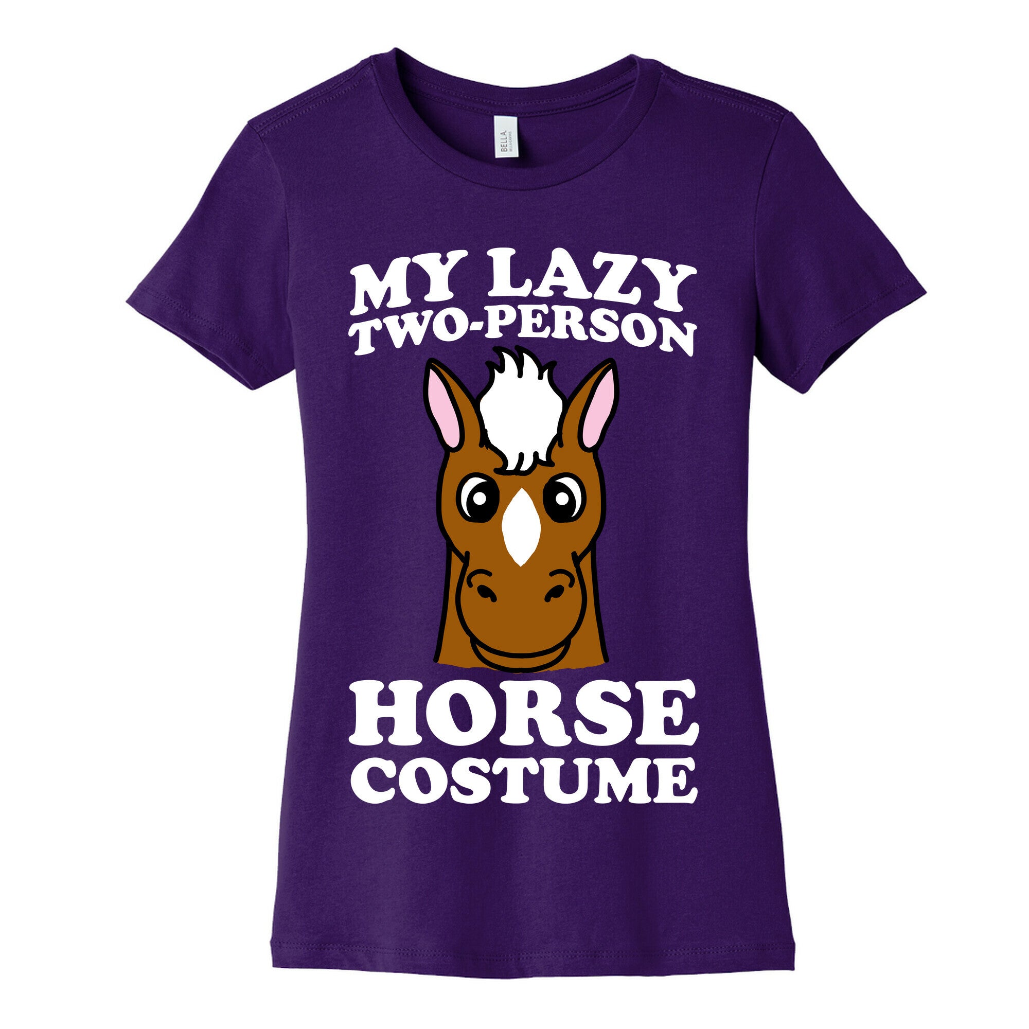 My Lazy Two-Person Horse Costume (head) Women's Cotton Tee